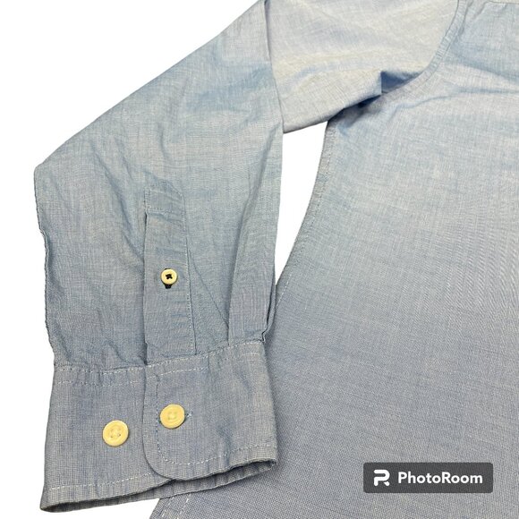 Men's TOMMY HILFIGER Custom Fit Long Sleeve Button Down Chambray Shirt- Size XL - Picture 6 of 11